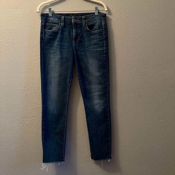 Joe's Jeans Mid-rise Skinny  Raw Hem Stretch  Size 27W - Picture 1 of 13